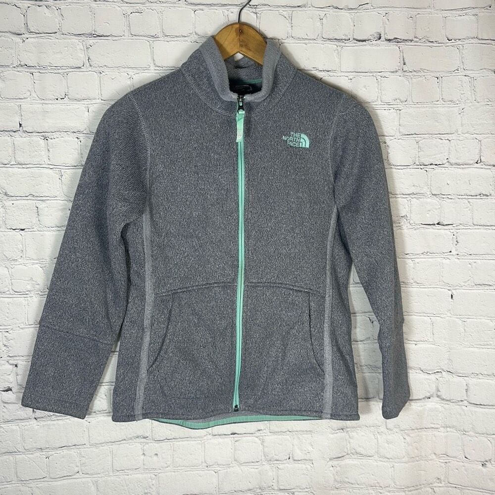 The North Face Girls Banderitas Full Zip Jacket  size L Large‎ Gray